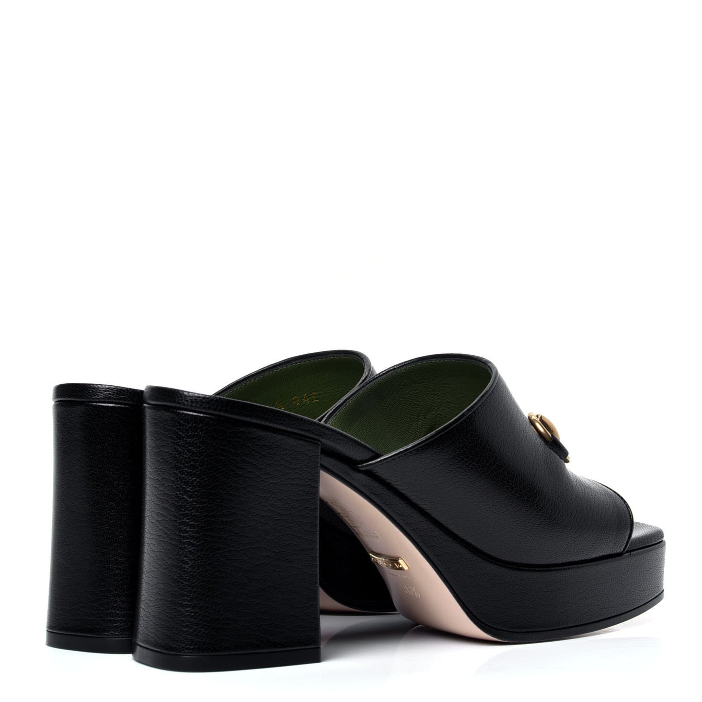 Granada Kid Houdan Platform Slide Sandals 36.5 Black