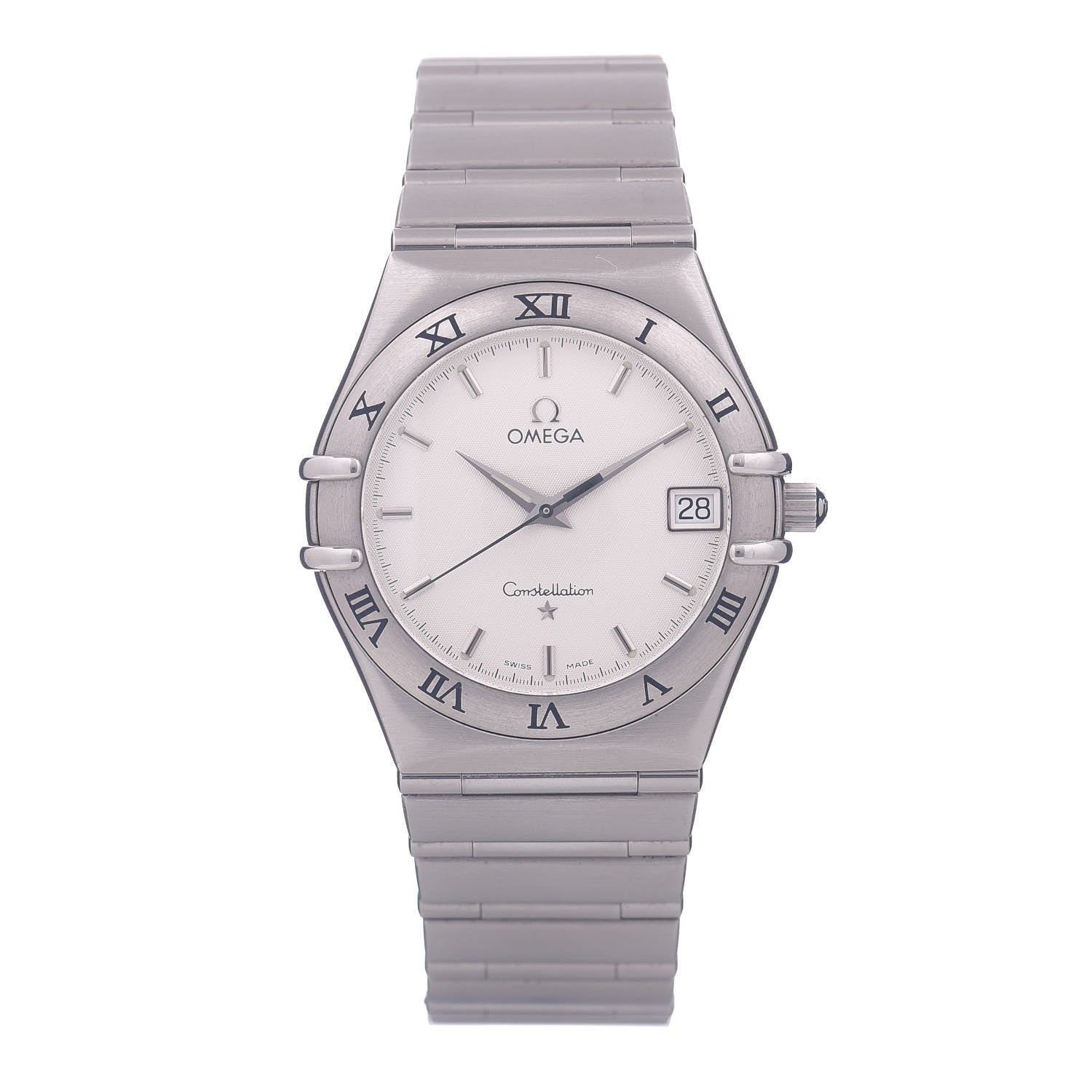 Omega Stainless Steel 33mm Constellation Quartz Watch White 1512.30 1 of 4