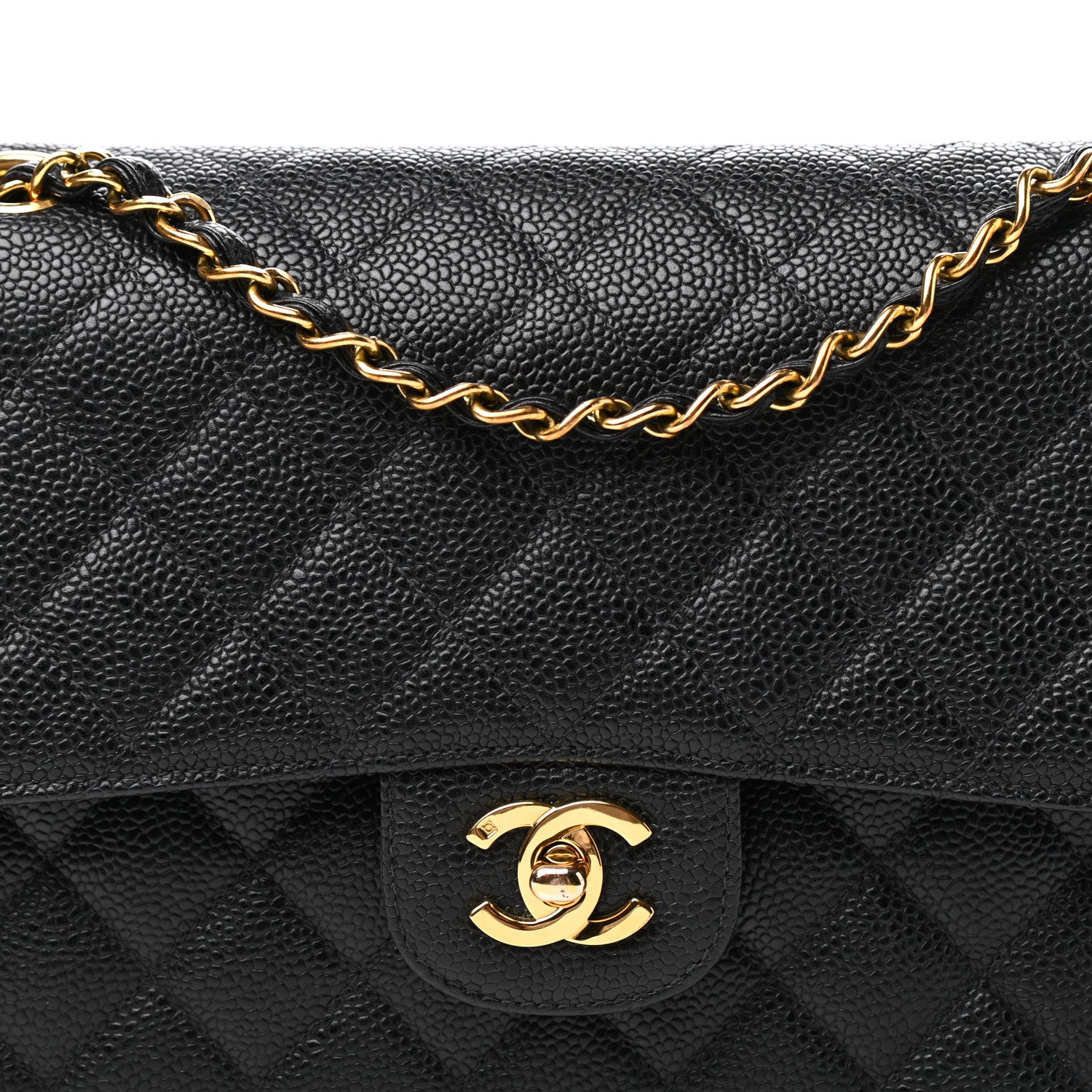 Chanel Caviar Quilted Medium Double Flap Black 10 of 10