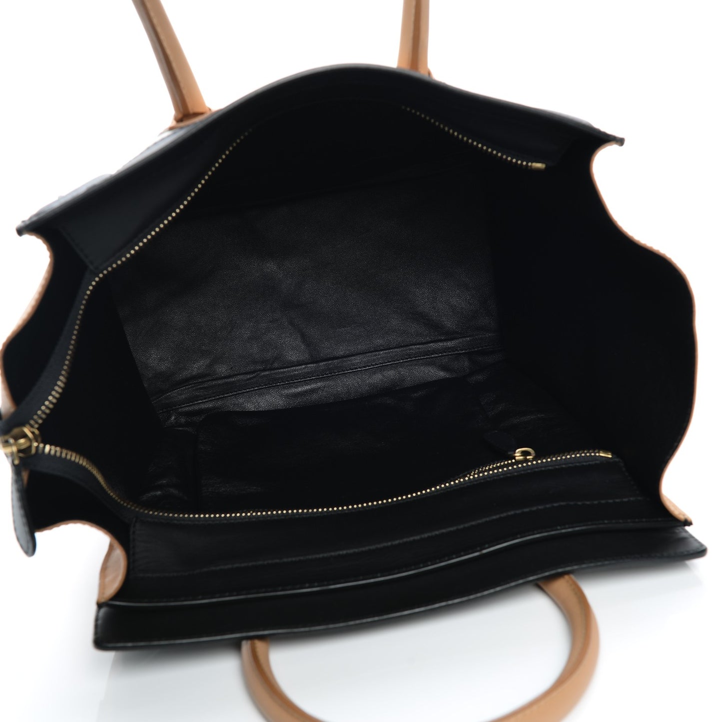 Shrunken Lambskin Mini Tri-Color Luggage White