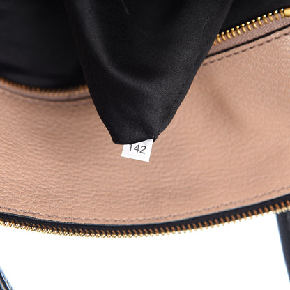 Miu Miu Goatskin Madras Zip Tote Black 7 of 10