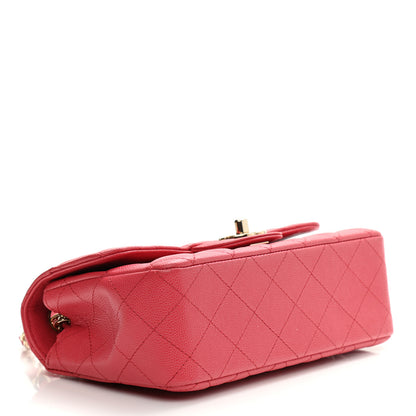Chanel Caviar Quilted Mini Rectangular Flap Dark Pink 3 of 7