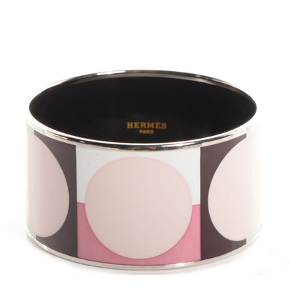 Hermes Enamel Printed Dot Extra Wide Bracelet 70 1 of 5
