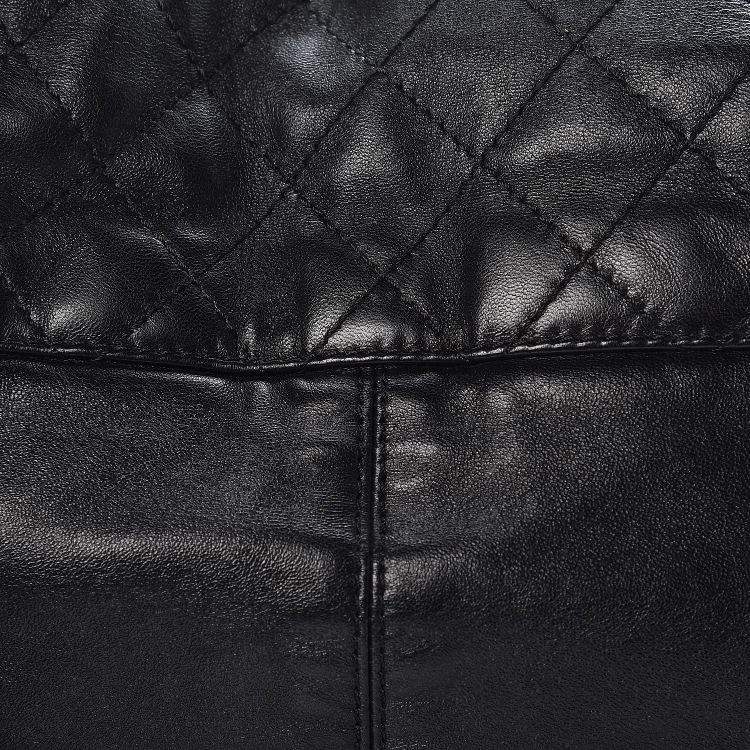 Chanel Calfskin Quilted Large Trianon Messenger Flap Black 8 of 8