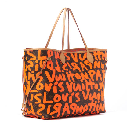 Louis Vuitton Monogram Graffiti Neverfull GM Orange 2 of 8