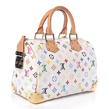 Louis Vuitton Monogram Multicolor Speedy 30 White 3 of 10
