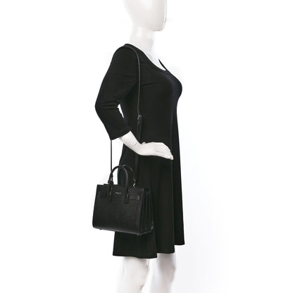 Saint Laurent Grain de Poudre Nano Sac De Jour Black 2 of 9