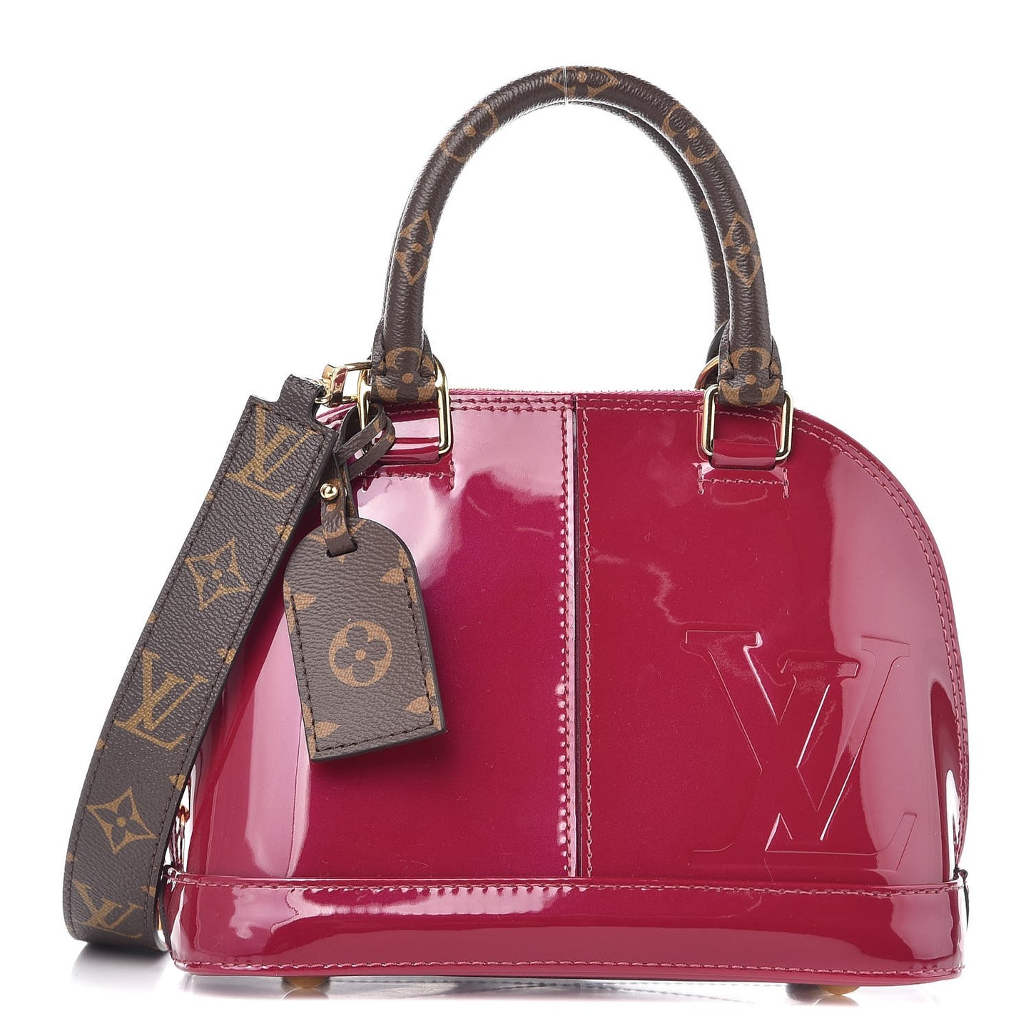 Patent Monogram Alma BB Magenta