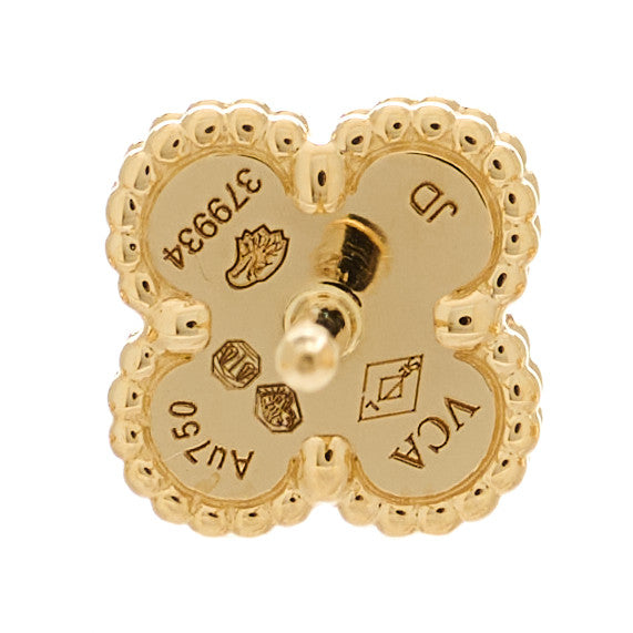 18K Yellow Gold Mother of Pearl Sweet Alhambra Earrings