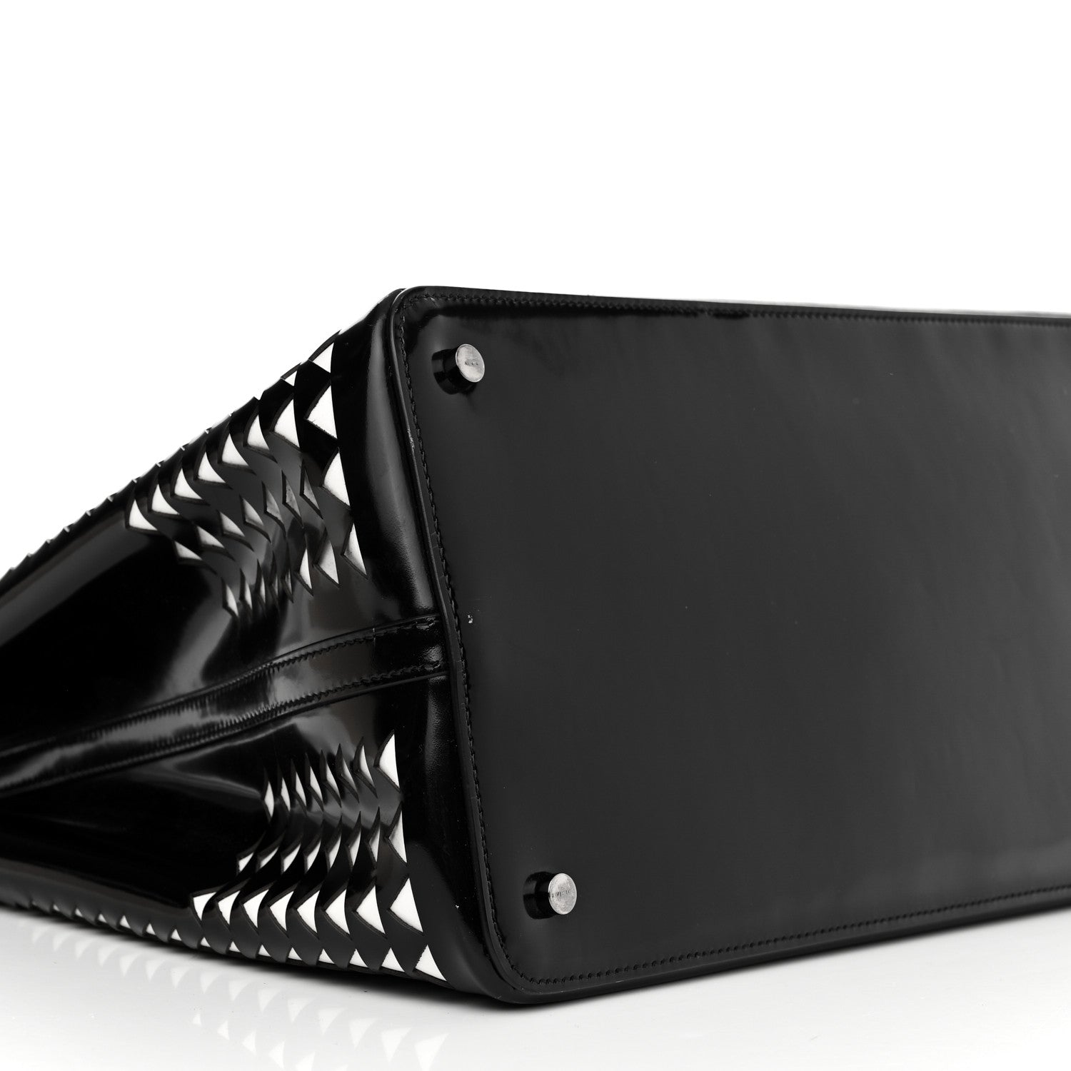 Alaia Patent Laser Cut Tote Black 9 of 10