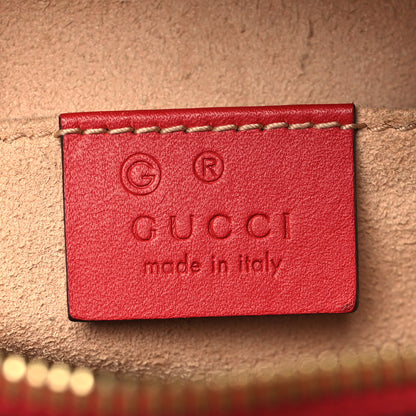 Gucci GG Supreme Monogram Blooms Mini Chain Shoulder Bag Beige Blue Navy Hibiscus Red 6 of 10