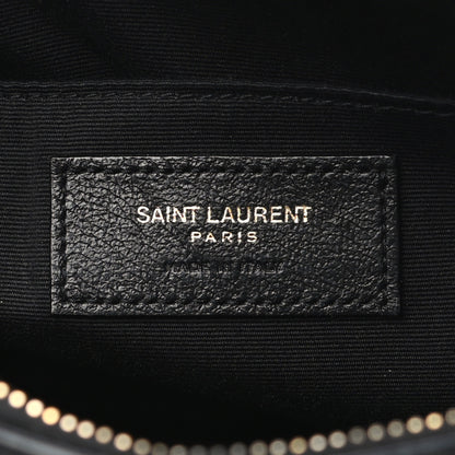 Saint Laurent Calfskin Matelasse Monogram Lou Camera Bag Black 6 of 17