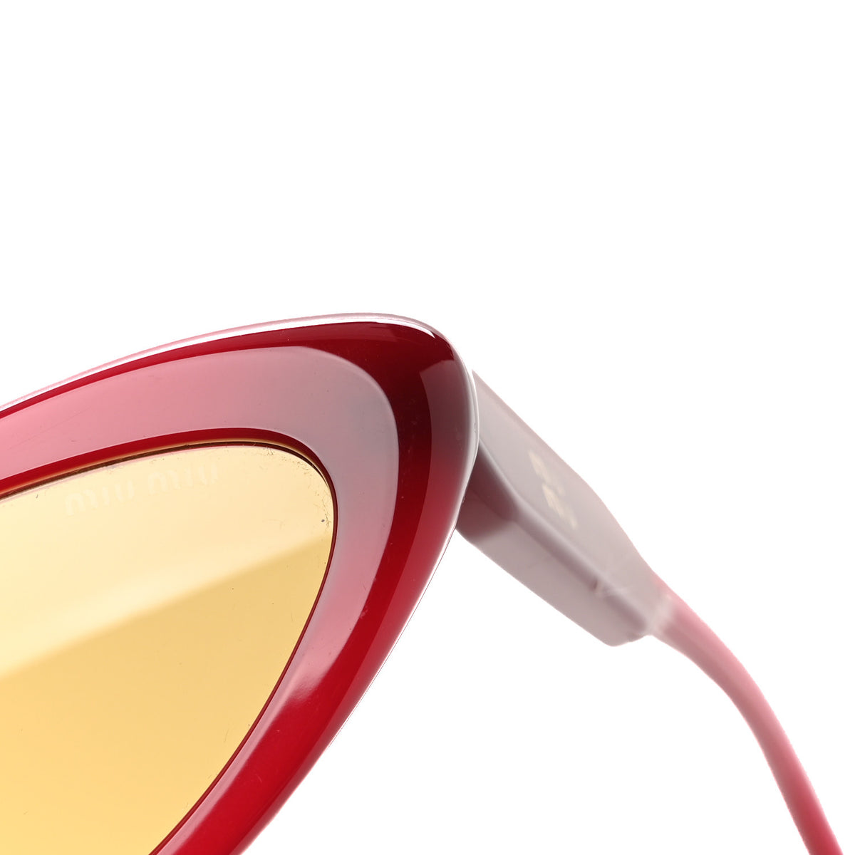 Miu Miu Acetate Cat Eye Sunglasses SMU B11-U Opal Burgundy 7 of 8