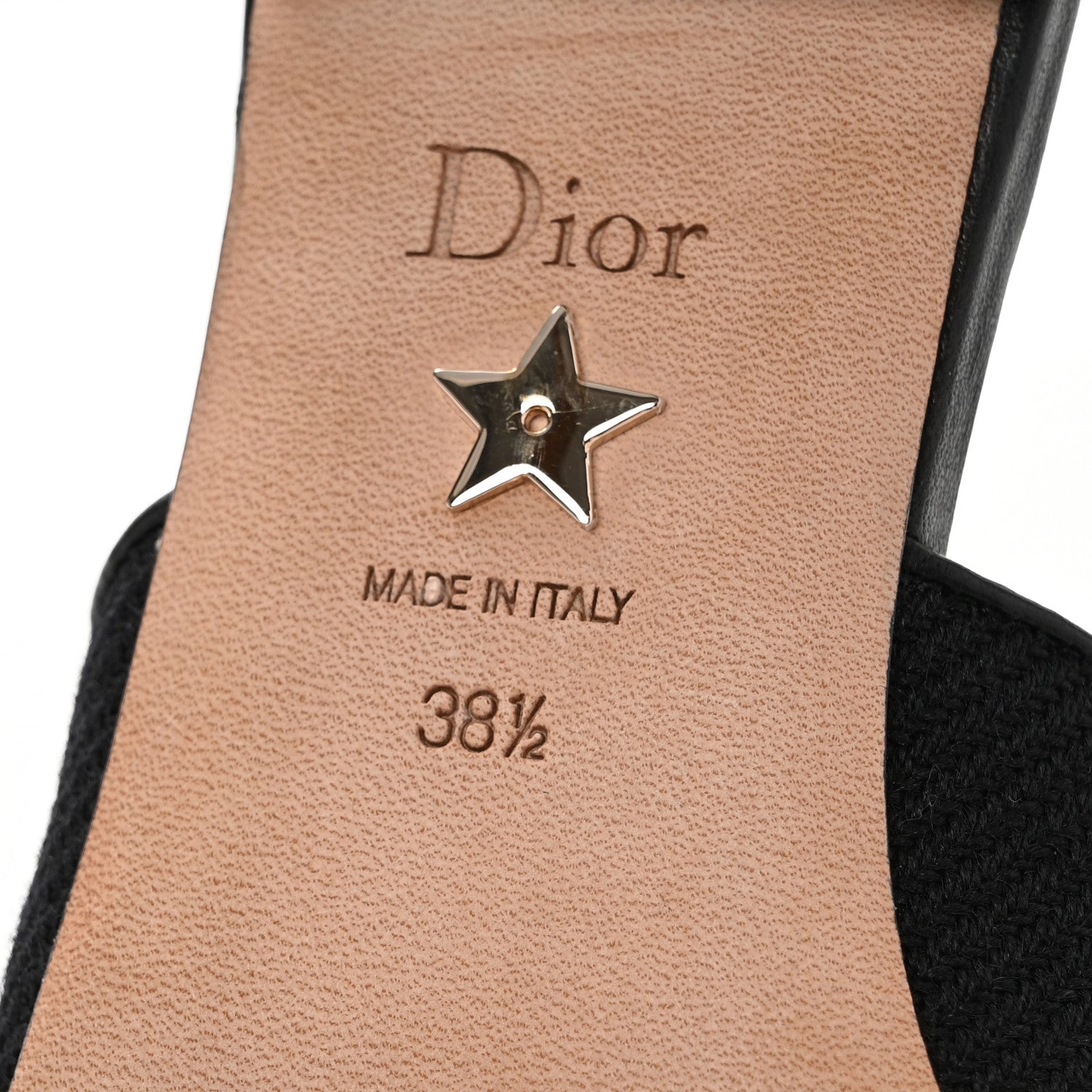 Christian Dior Fabric Ribbon Tartan Plaid J'Adior Slingback Ballet Flats 38.5 Black White 7 of 12