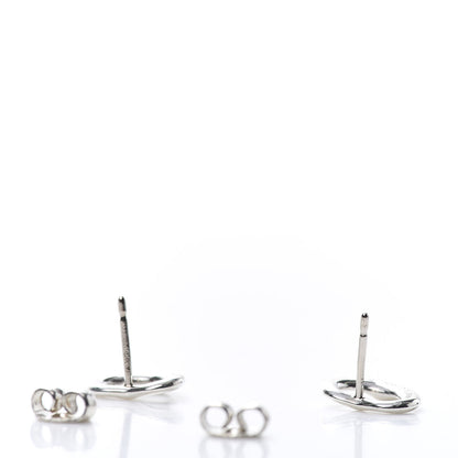 Tiffany Sterling Silver 11mm Elsa Peretti Open Heart Earrings 3 of 5