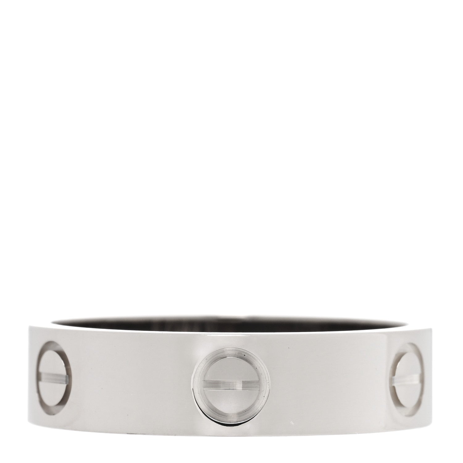 Cartier 18K White Gold 5.5mm LOVE Ring 61 9.75 3 of 5