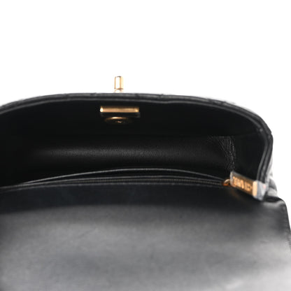 Chanel Lambskin Enamel Quilted Mini Flap Black 5 of 10