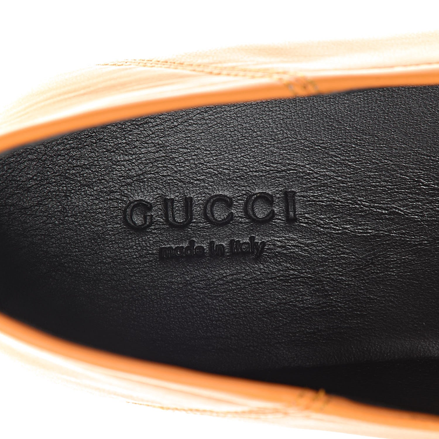 Gucci Lambskin Womens Brixton Horsebit Loafers 37 Crystal Copper 5 of 9