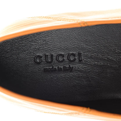 Gucci Lambskin Womens Brixton Horsebit Loafers 37 Crystal Copper 5 of 9