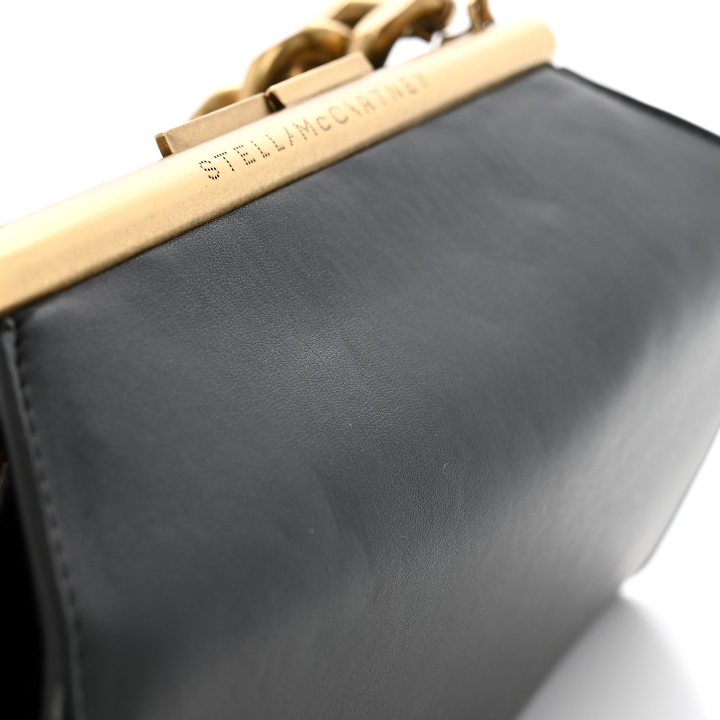 Eco Alter Nappa Small Chunky Chain Bag Black