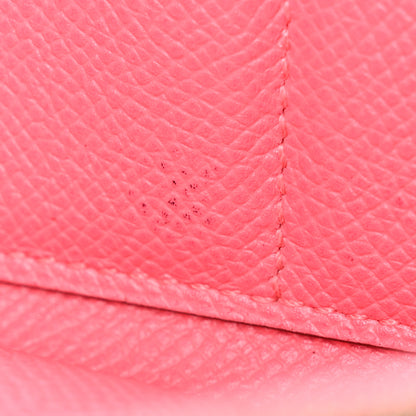 Hermes Epsom Kelly Longue Wallet Rose Azalee 11 of 15