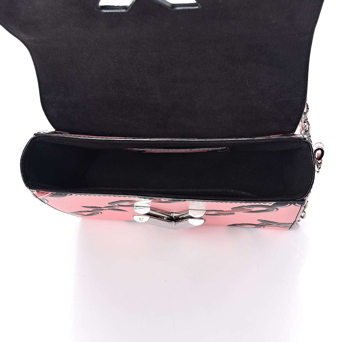 Epi Chain Flower Twist Shoulder Bag MM Pink