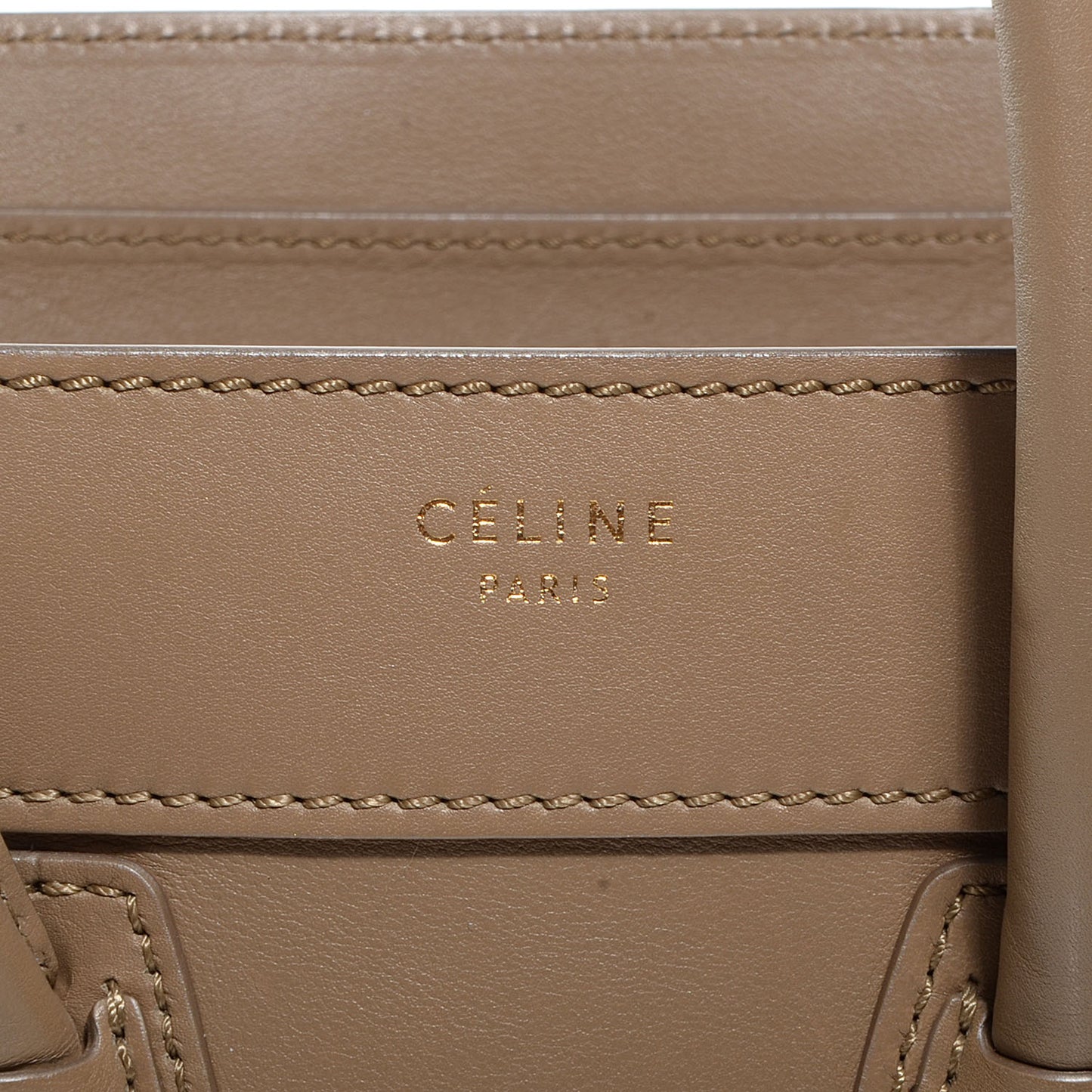 Smooth Calfskin Micro Luggage Camel