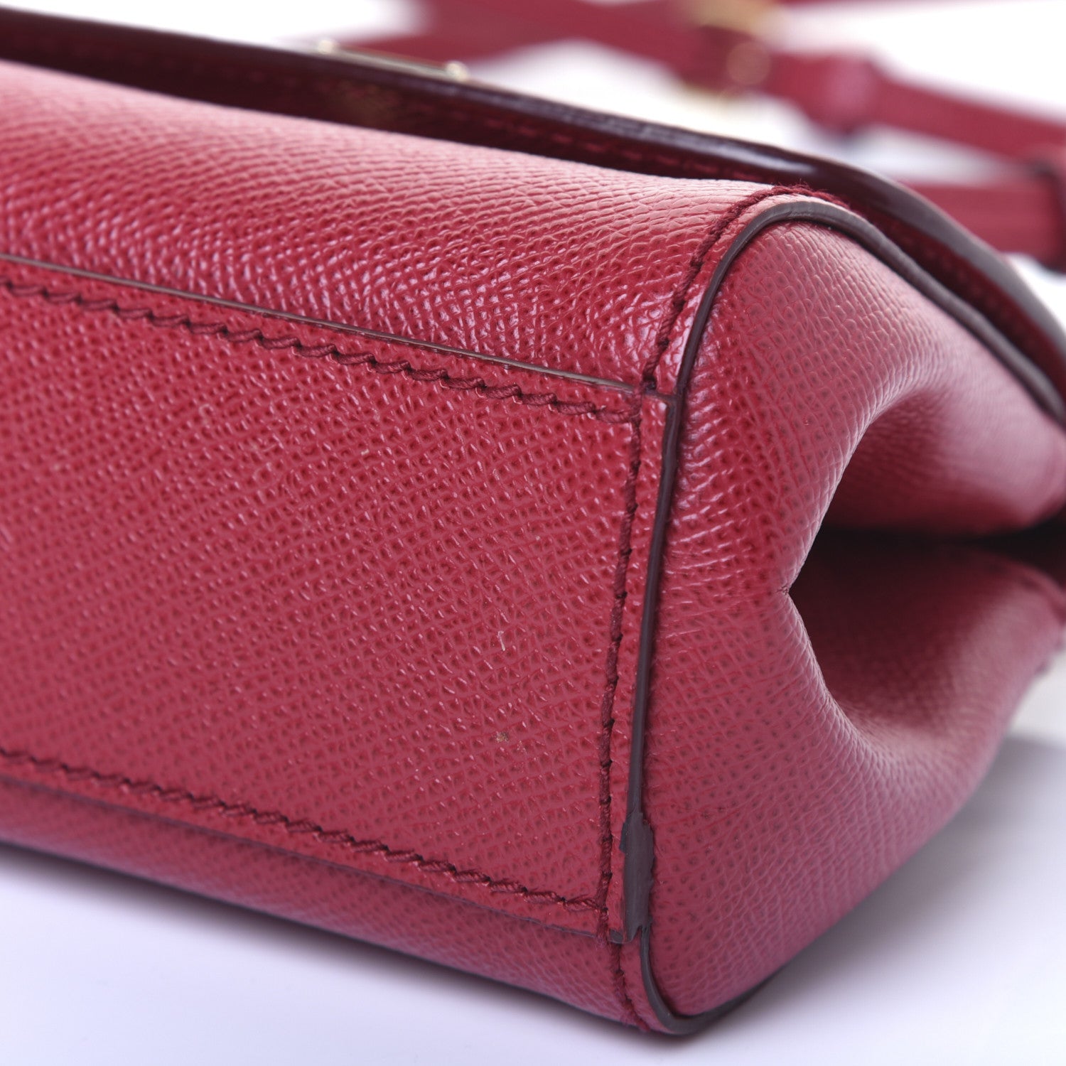 Dolce & Gabbana Dauphine Micro Miss Sicily Satchel Dark Red 7 of 19