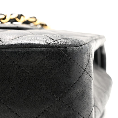 Chanel Lambskin Quilted Medium Double Flap Navy 12 of 12