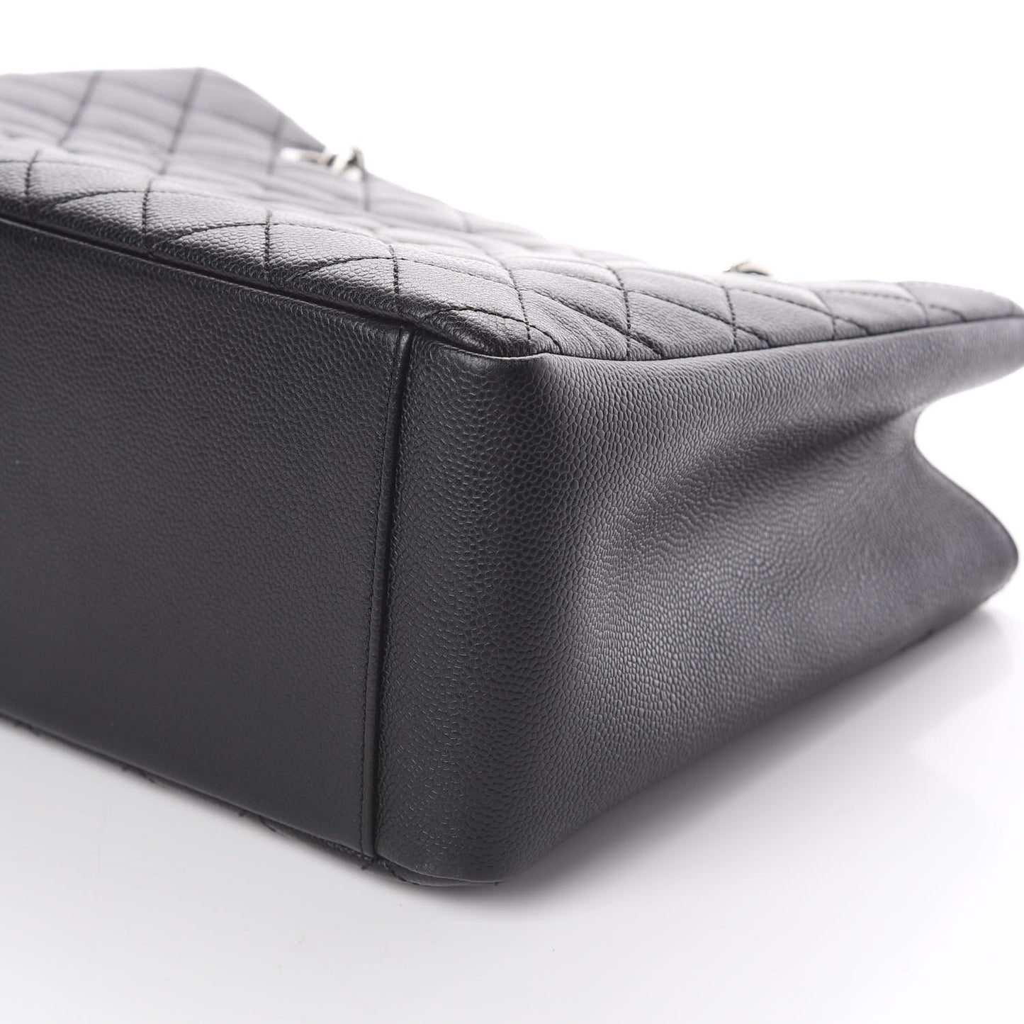 Caviar Quilted Grand Shopping Tote GST Black
