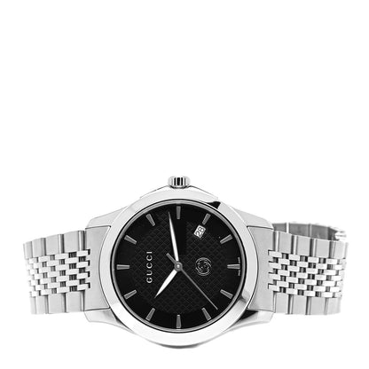 Gucci Stainless Steel 38mm G-Timeless Quartz Watch Black 2 of 4