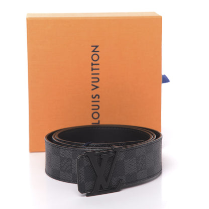 Louis Vuitton Damier Graphite 40mm LV Initiales Belt 105 42 8 of 8