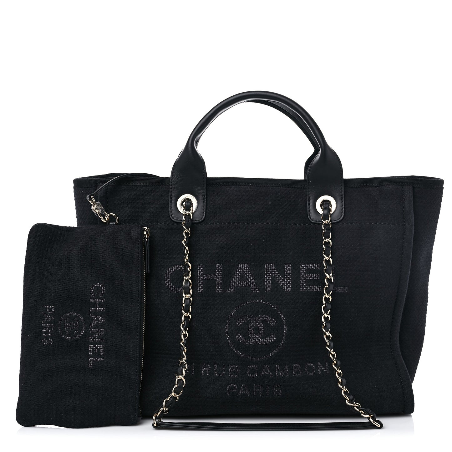 Mixed Fibers Small Deauville Tote Black