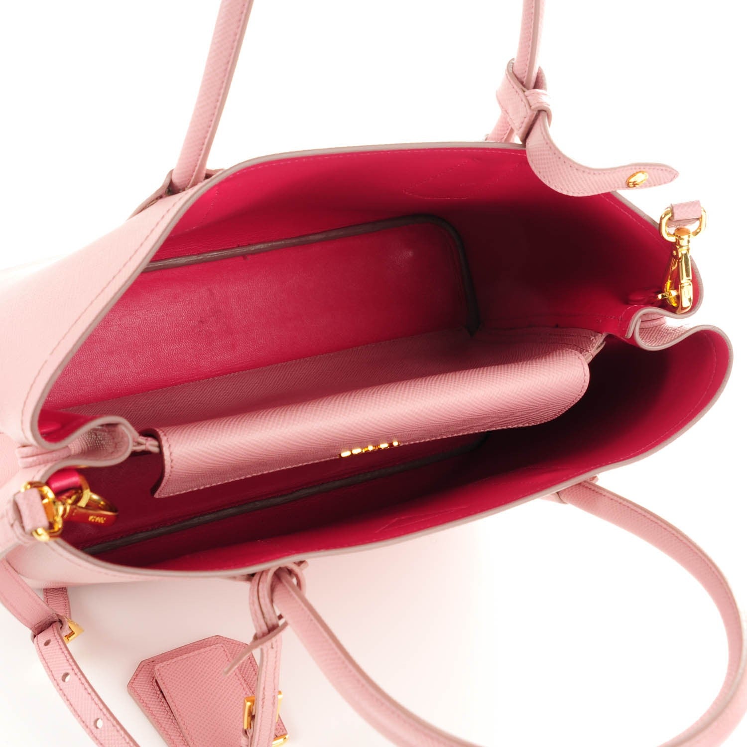 Prada Saffiano Cuir Medium Double Bag Pesco 5 of 9