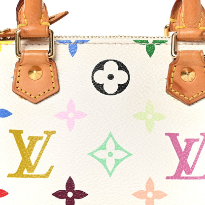 Louis Vuitton Monogram Multicolor Mini Sac HL Speedy White 7 of 9