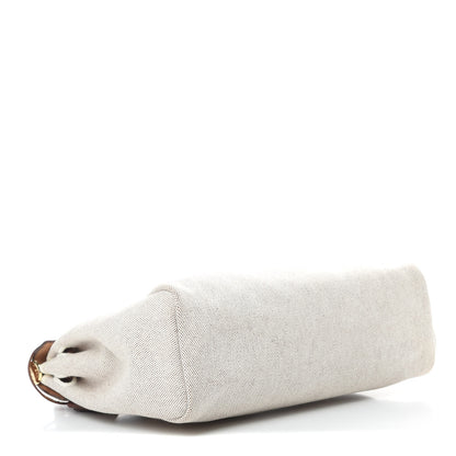 Hermes Toile Vache Calfskin Herbag 30 PM Natural Havane 7 of 19