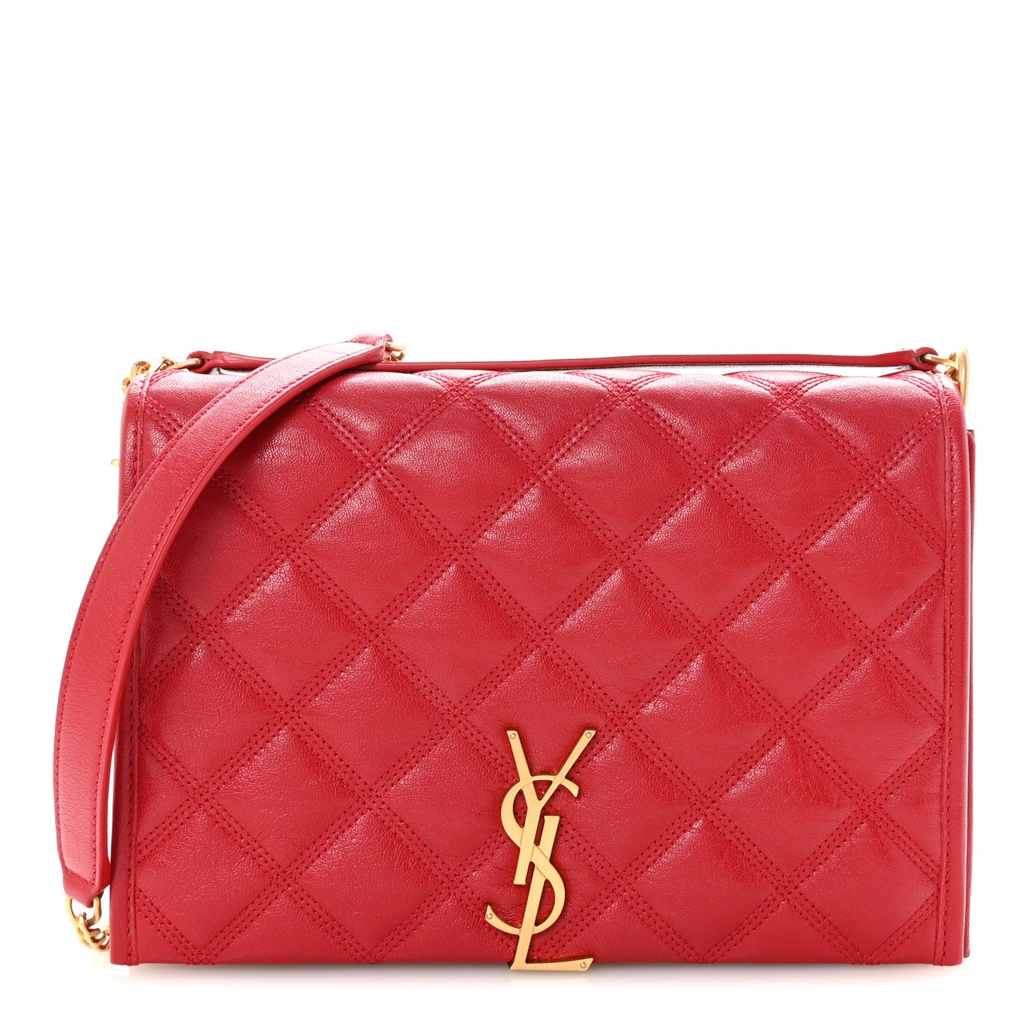 Lambskin Quilted Mini Becky Chain Bag Rouge Eros