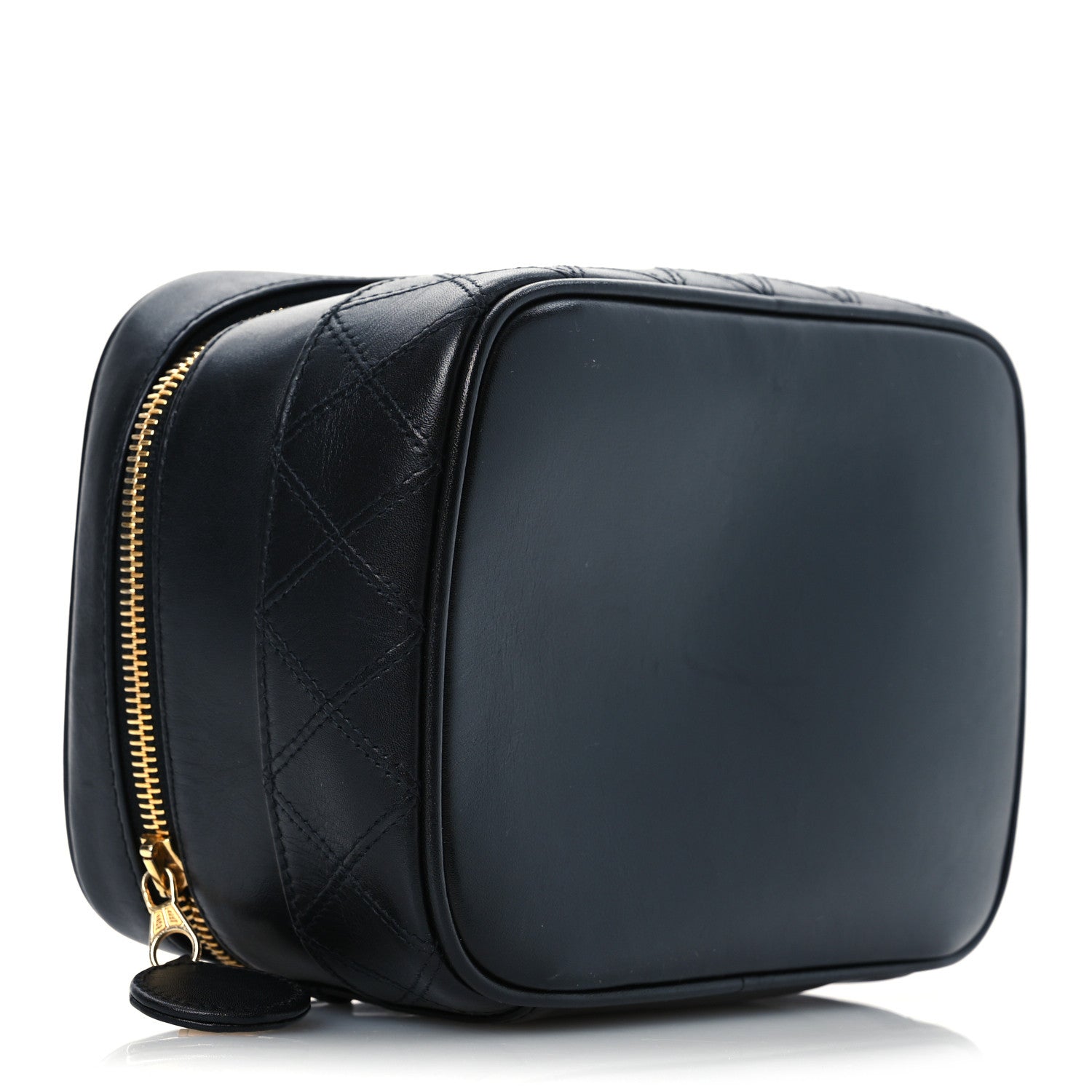 Chanel Lambskin Vanity Cosmetic Case Black 10 of 15