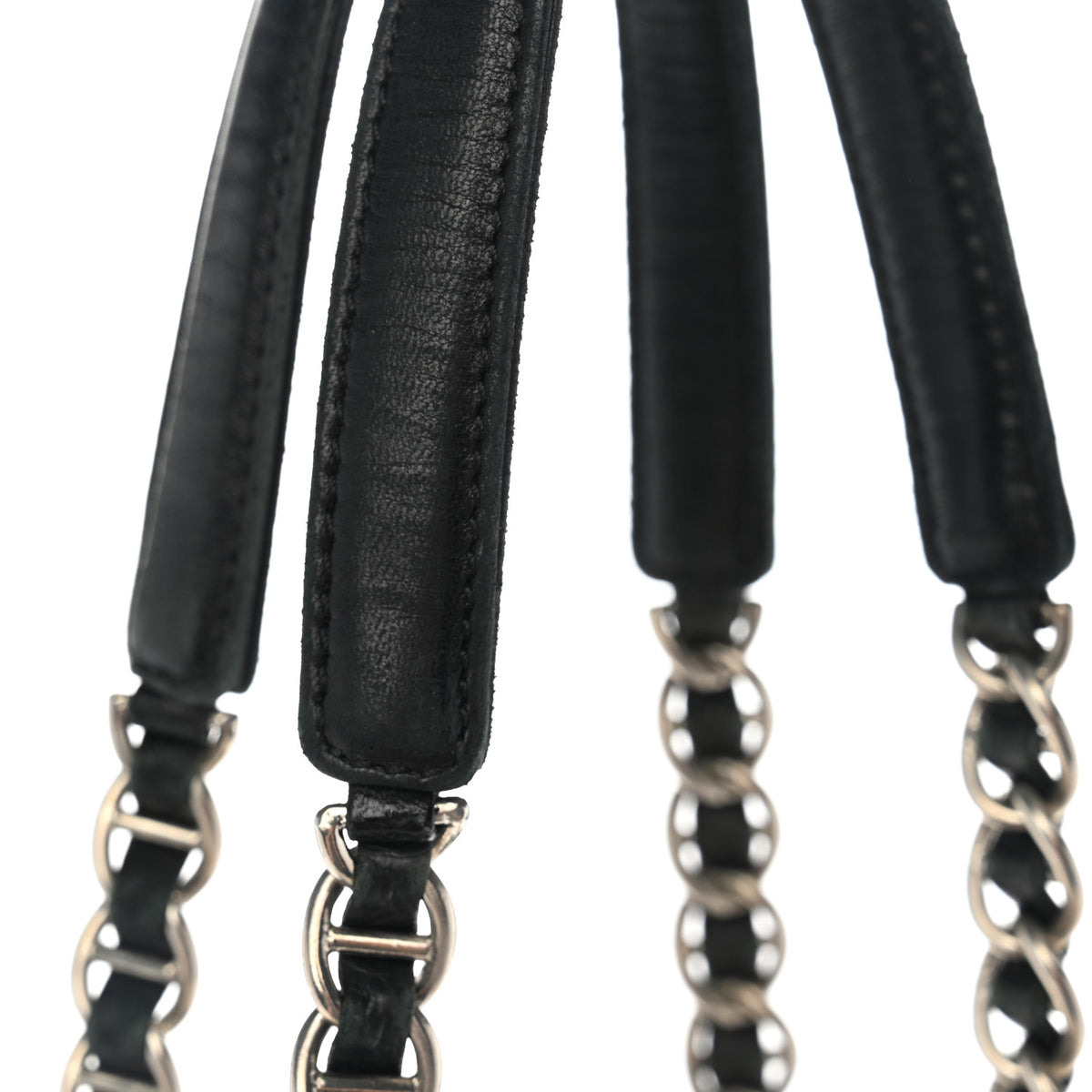 Prada Tessuto Nylon Acciaio Chain Shoulder Bag Black 12 of 12