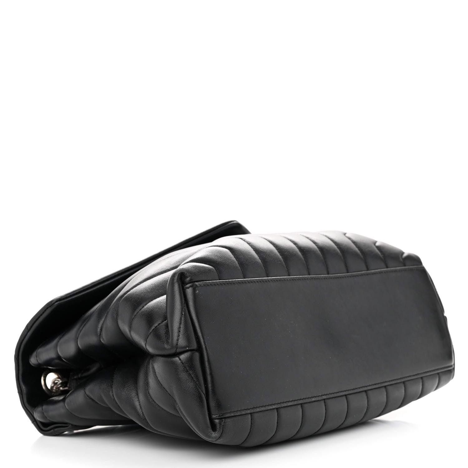 Saint Laurent Calfskin Y Quilted Monogram Medium Loulou Chain Satchel Black 4 of 22