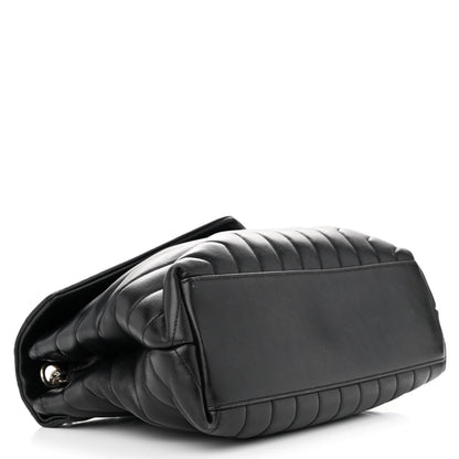 Saint Laurent Calfskin Y Quilted Monogram Medium Loulou Chain Satchel Black 4 of 22