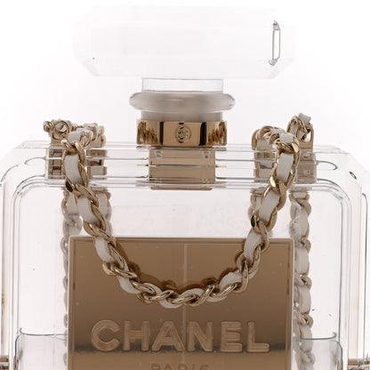 Chanel Transluscent Plexiglass Perfume Bottle Clutch 7 of 10