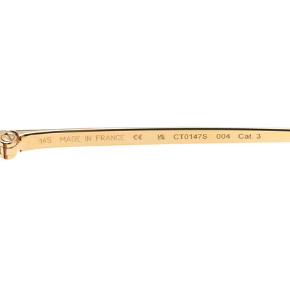 Cartier Metal Panthere De Cartier Sunglasses CT0147S Gold Red 6 of 7