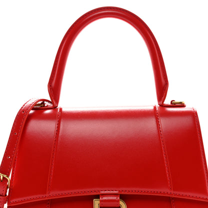 Balenciaga Shiny Box Calfskin Small Hourglass Top Handle Bag Bright Red 8 of 10