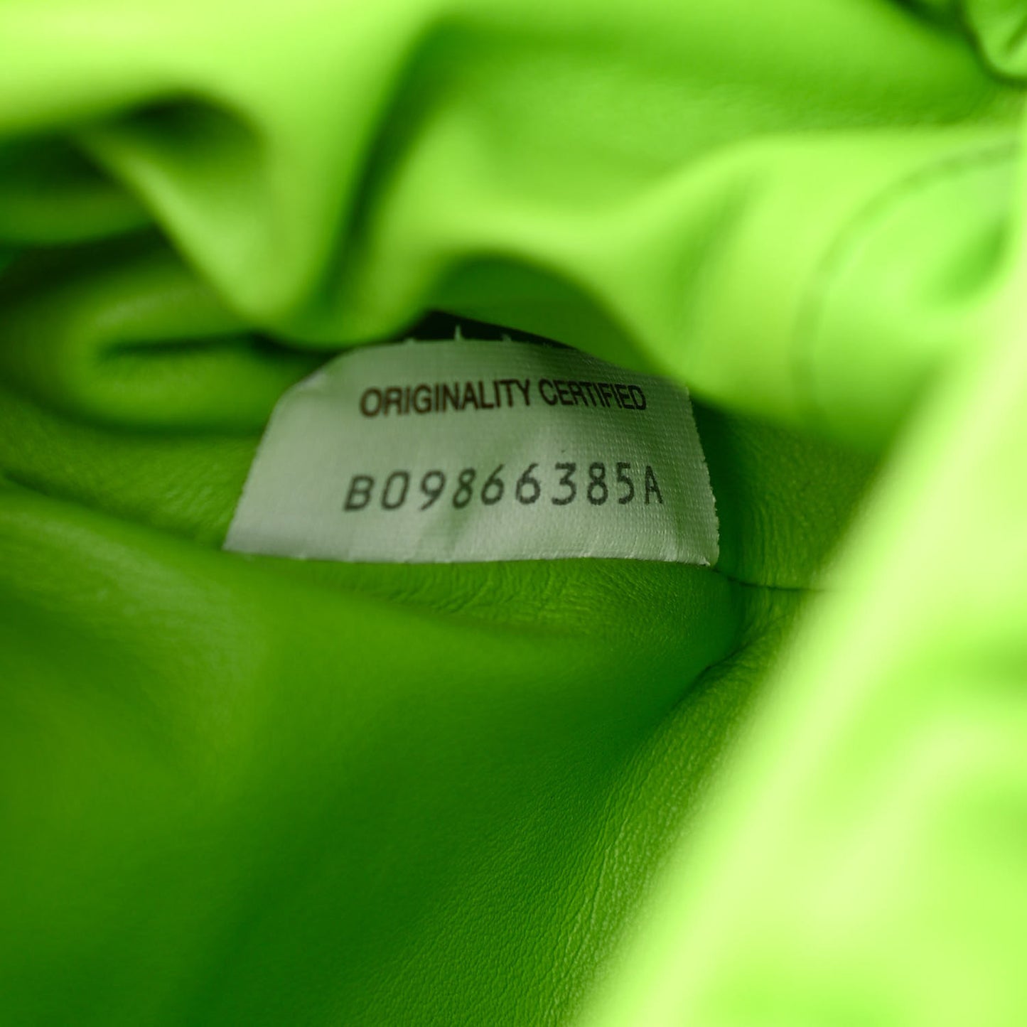 Butter Calfskin The Mini Pouch Acid Green