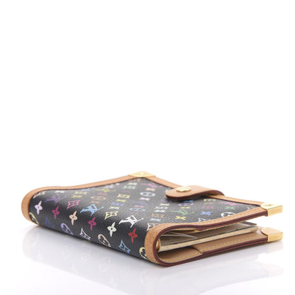 Louis Vuitton Monogram Multicolor Small Ring Agenda Cover Black 4 of 11