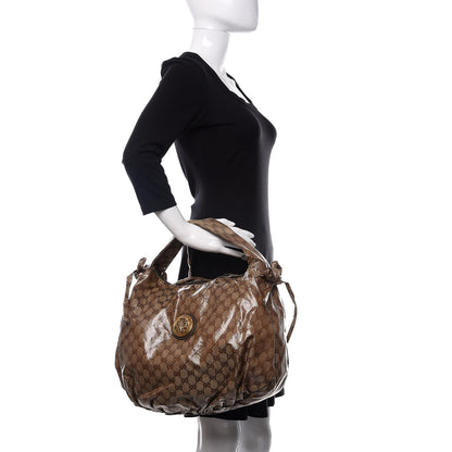 Gucci Crystal Monogram Medium Hysteria Hobo 2 of 10