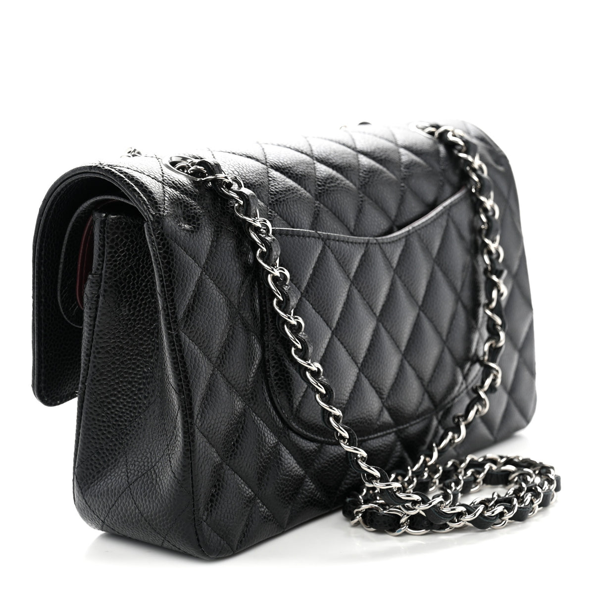Chanel Caviar Quilted Medium Double Flap Black 3 of 10