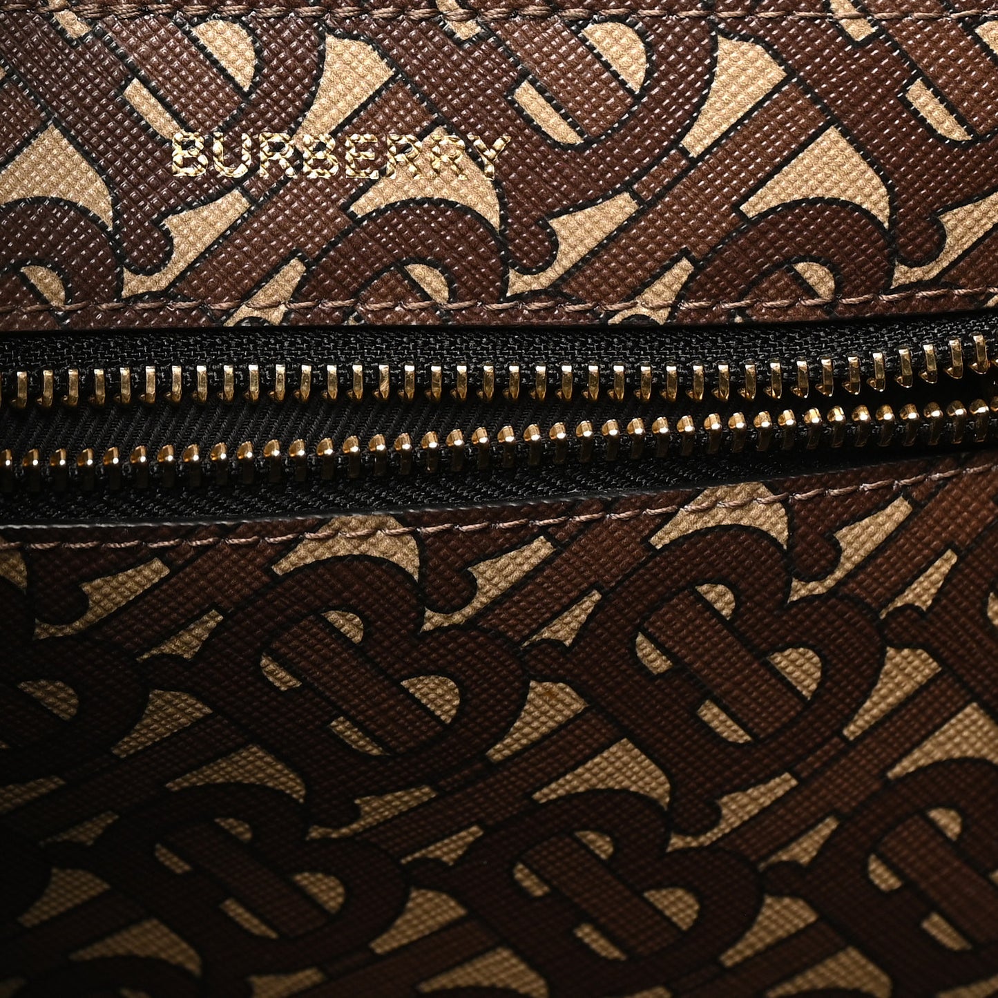 E-Canvas Monogram Stripe Book Tote Black Bridle Brown