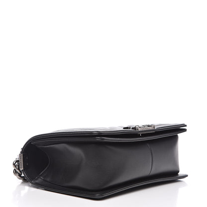 Chanel Calfskin Chevron Quilted Medium Boy Flap Black 4 of 13